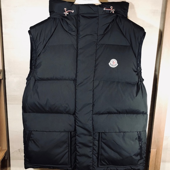 Moncler Vest Men's Lafage Flag Hooded Puffer SZ M - Picture 3 of 6